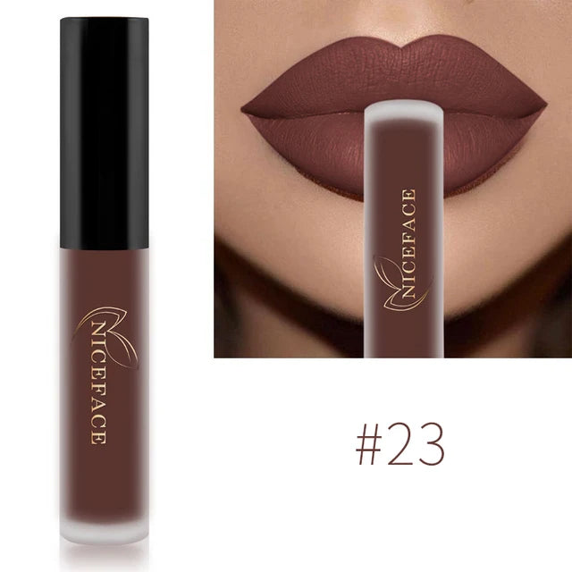 Waterproof Matte Liquid Lipstick - 25 Colors, Long-Lasting Lip Gloss
