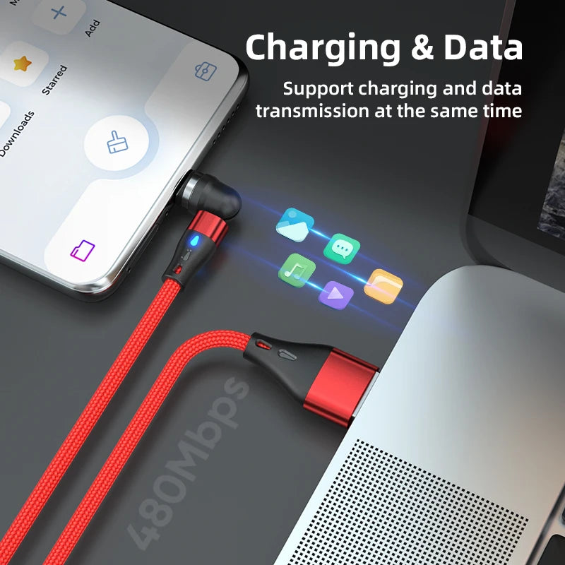 AUFU 7Pin 5A Magnetic Type-C Fast Charging Cable