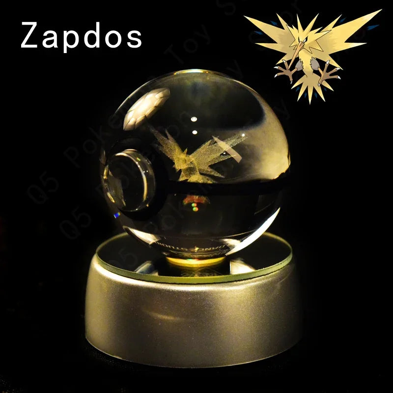 Pokemon Crystal Ball LED Night Light – Anime Lamp
