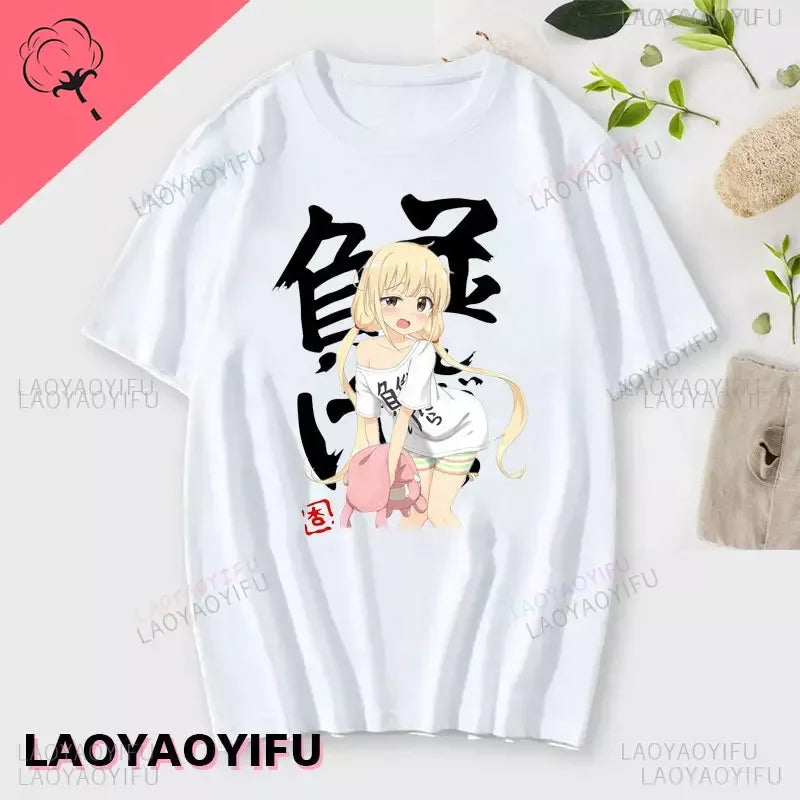 If You Work You Lose” Anzu Futaba Anime T-Shirt – Kawaii Cotton Tee 2024