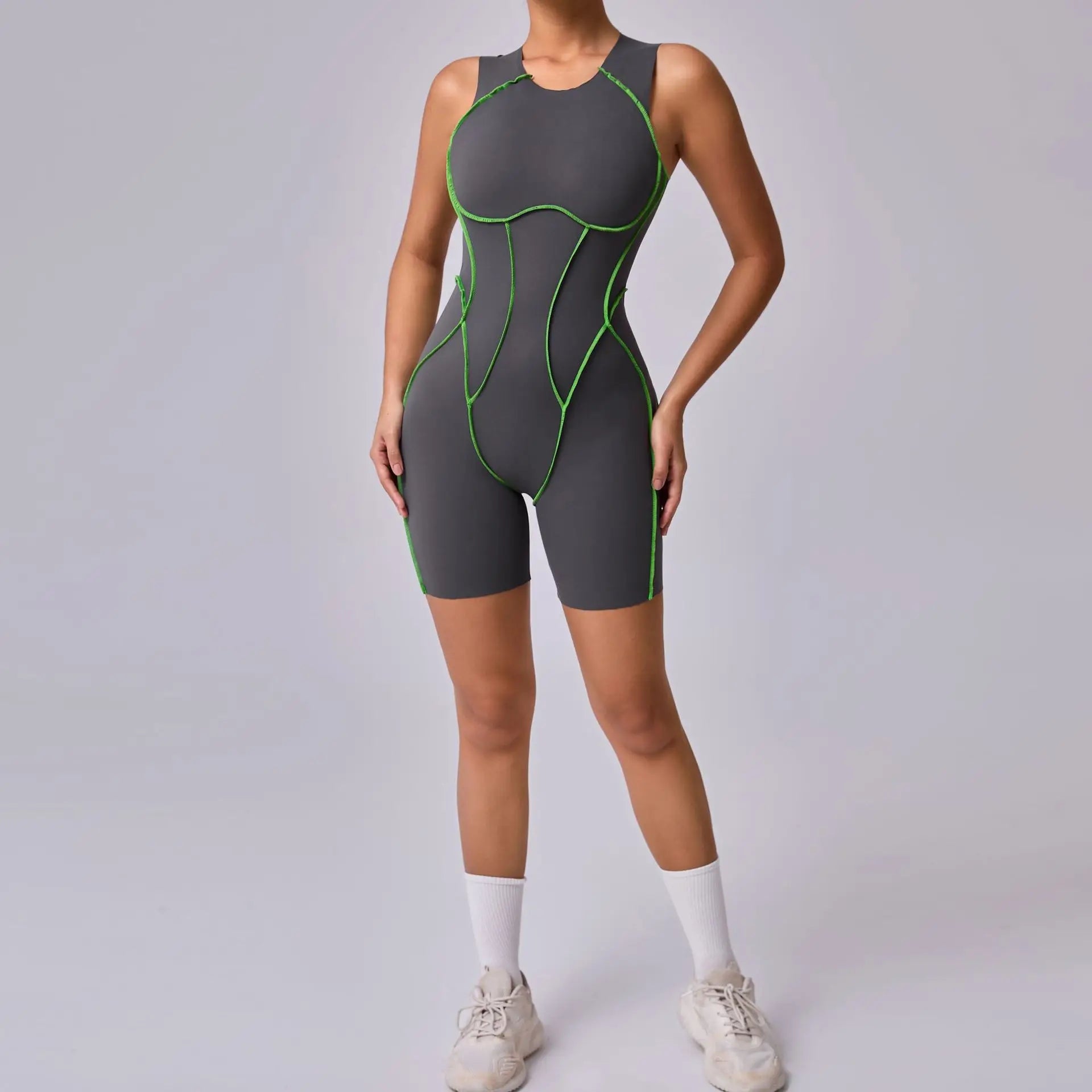 Women's Athletic Jumpsuit - One-Piece Yoga & Fitness Bodysuit for Workout & Gym