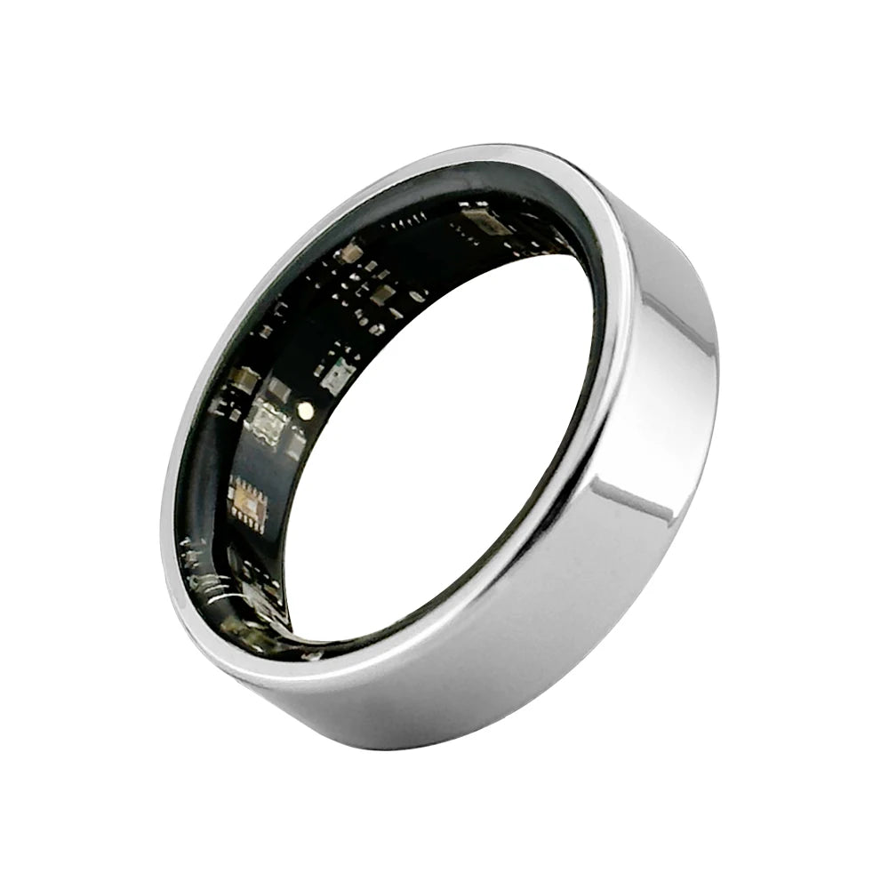 SR08 Smart Ring HR Monitoring, Sleep Analysis Sports Modes Notification Alerts Health Fitness Tracker with Charging Cable