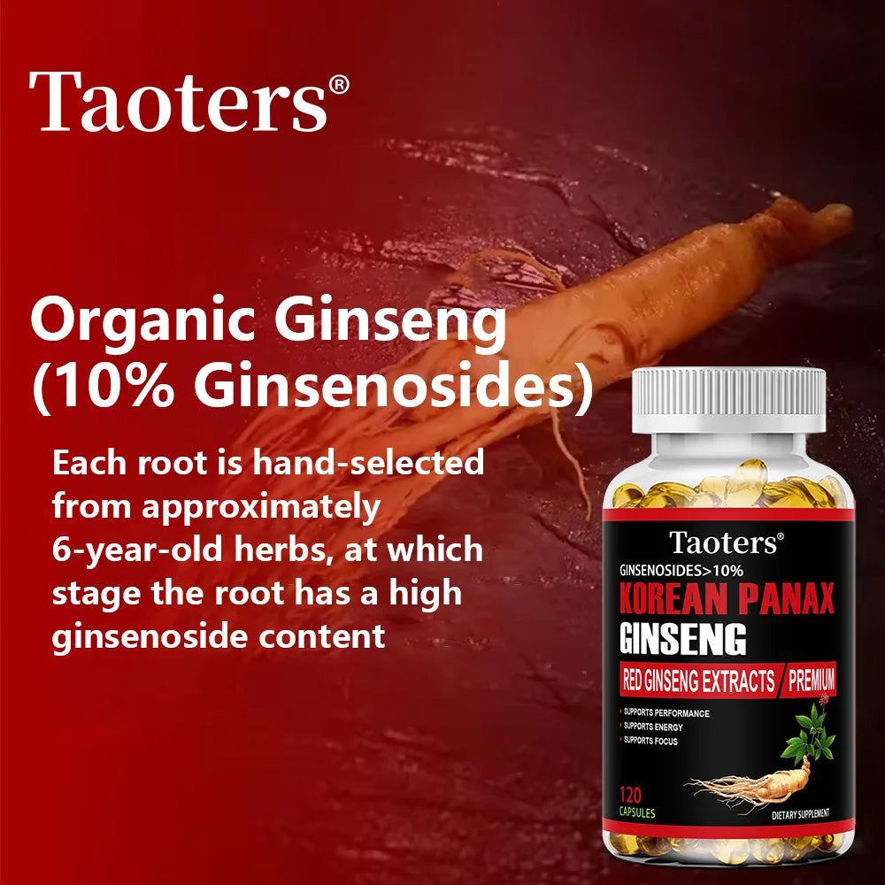 Korean Red Ginseng Supplement - Energy, Vitality & Mental Performance Boost