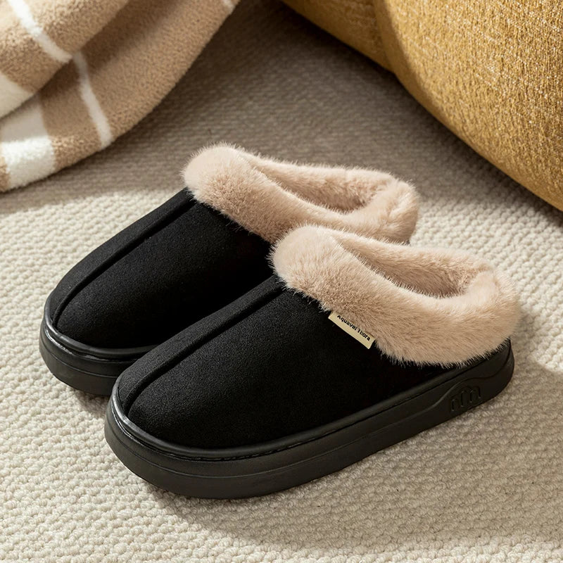 Women's Winter Slippers - Anti-Slip Indoor Outdoor Snow Boots with Thick Sole