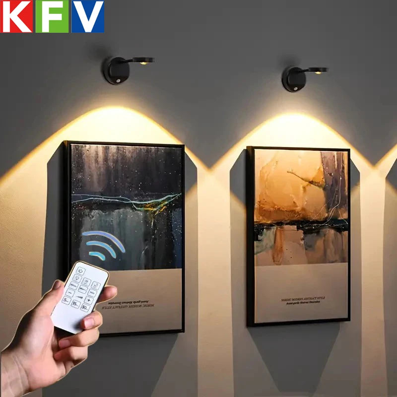 USB Rechargeable Wireless Wall Spotlight – Intelligent Human Sensing LED