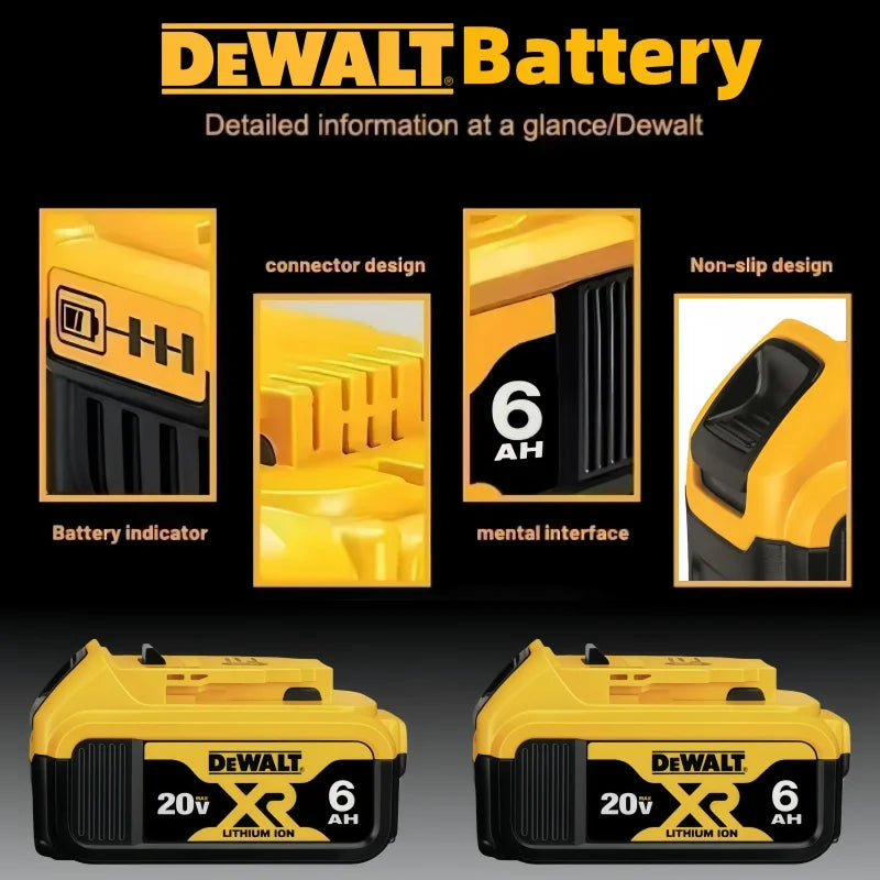 🔋 BATTERY BLOWOUT! 100% Original DeWalt 20V 6.0Ah Battery - High Performance Lithium-Ion Power