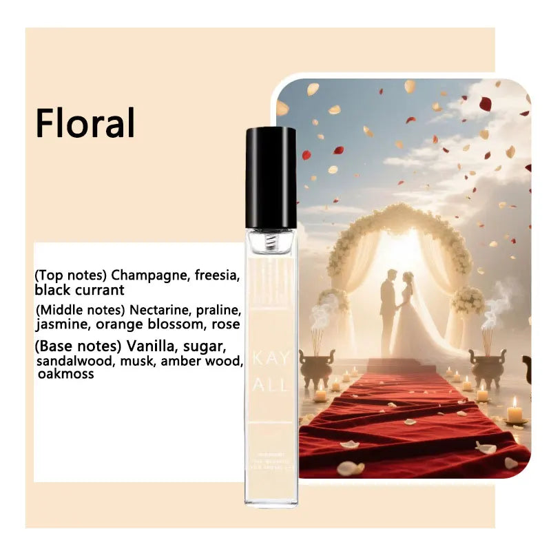 Elegant Sweet Fruity Floral Women's Perfume - Woody Base Romantic Eau de Parfum (10ml)