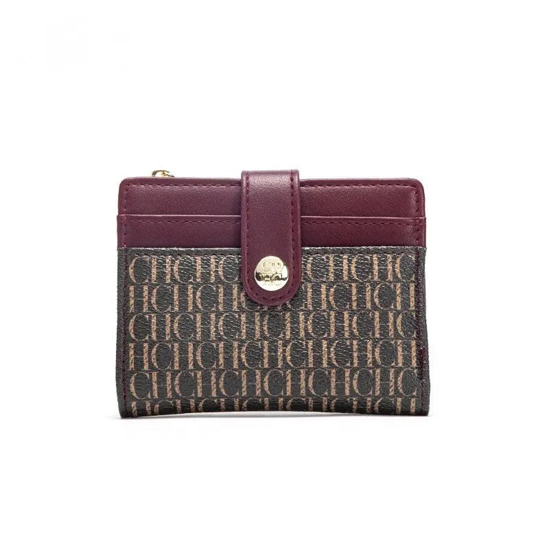 Luxury Folding Wallet – Button Card Case