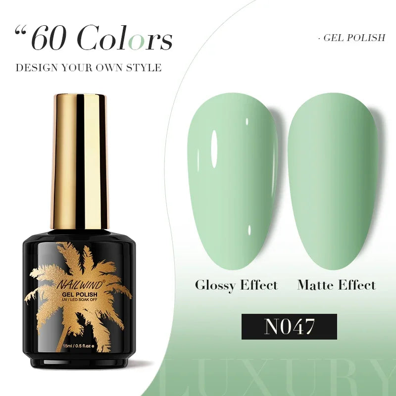 ROSALIND Gel Nail Polish 8ml - Semi-Permanent UV Gel, Solid Color, Salon Quality