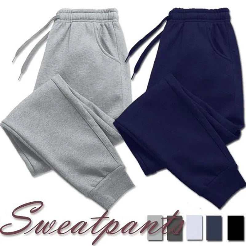 Men's Casual Joggers - Zipper Fly Sweatpants for Gym, Running & Everyday Wear