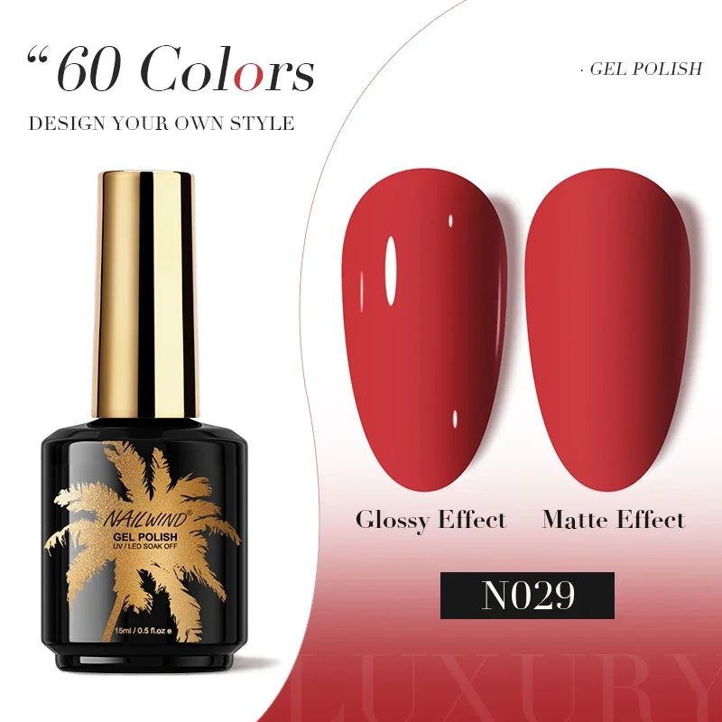 ROSALIND Gel Nail Polish 8ml - Semi-Permanent UV Gel, Solid Color, Salon Quality