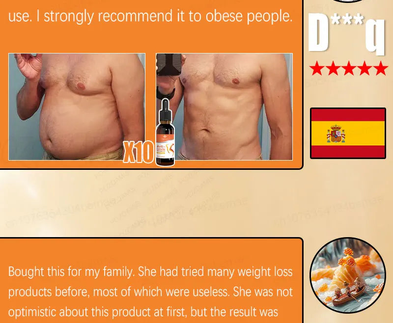 Slimming Essential Oil - Natural Fat Burning Body Massage Oil for Weight Loss