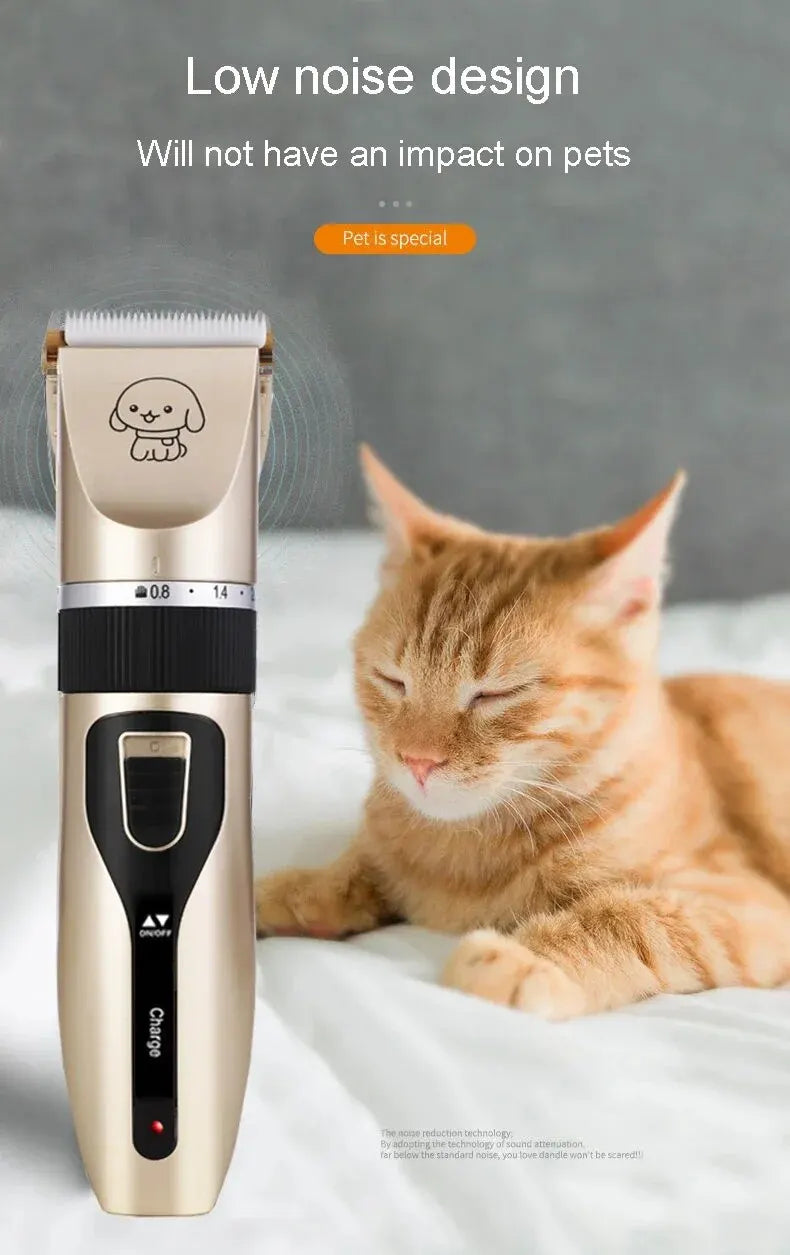 Professional Pet Grooming Clippers - Cordless Rechargeable for Dogs, Cats & Rabbits
