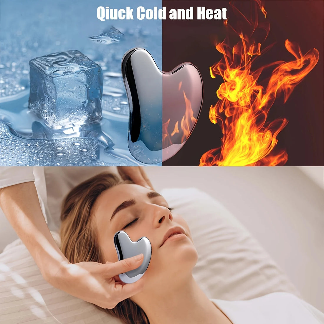 Stainless Steel Dolphin Gua Sha Facial Massage Tool