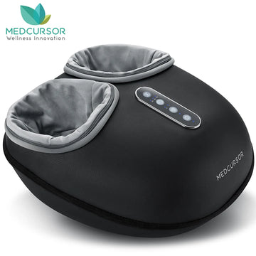 Shiatsu Foot Massager with Heat - Electric Deep Kneading Massage Machine for Pain Relief