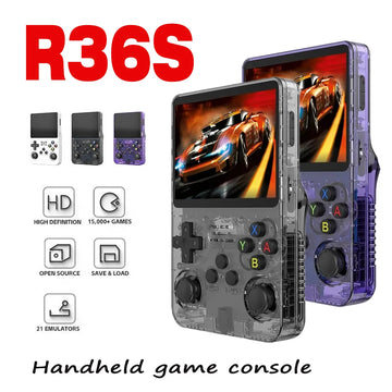 R36S Retro Handheld Game Console - 3.5" Linux System with 128GB Memory