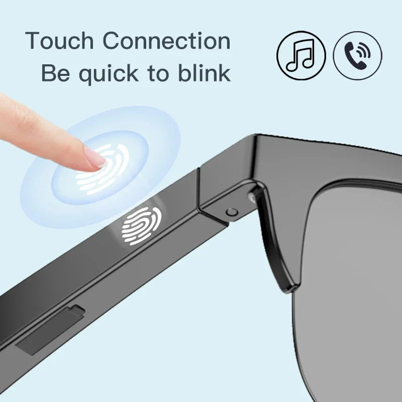 Smart Bluetooth 5.3 Sunglasses - UV Protection, HIFI Audio & Hands-Free Calls