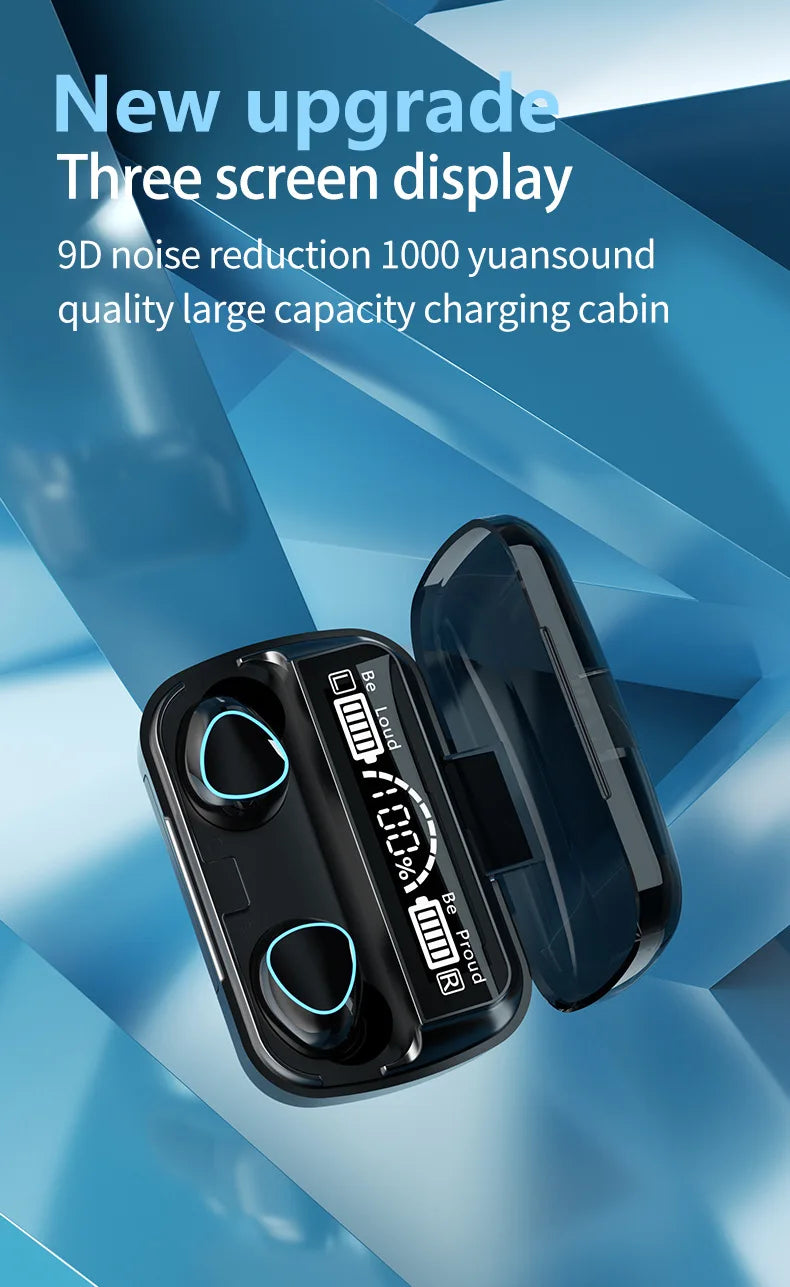 M10 Wireless Earbuds with Power Bank - Sports & Gaming Headphones