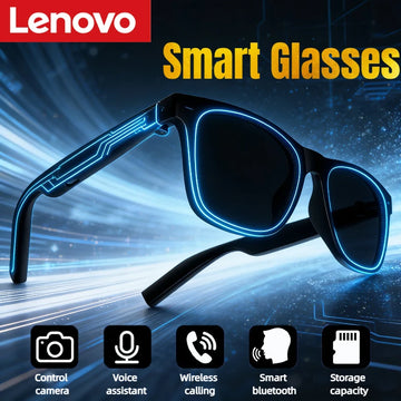 Lenovo Smart Glasses - Bluetooth Audio, Camera & AI Translator