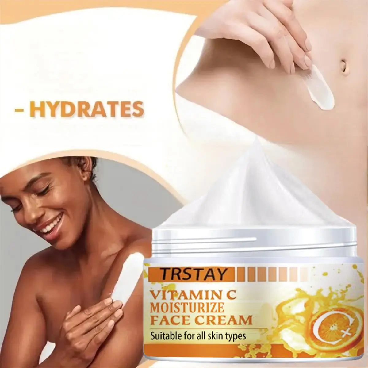 Vitamin C Brightening Face Cream – Hydrating Moisturizer for All Skin Types