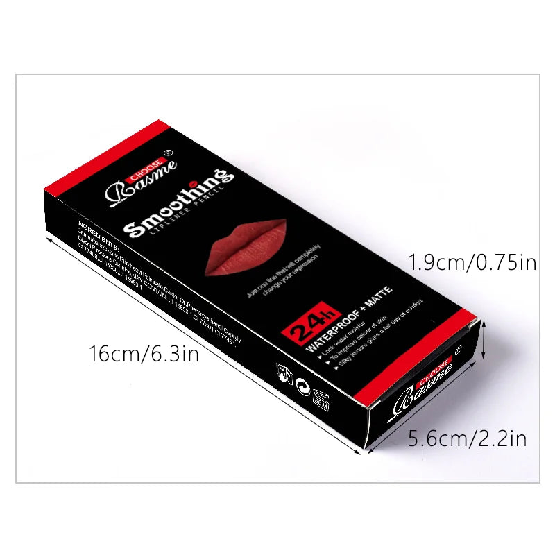 Matte Lipstick & Lip Liner Set for Women – 12pcs