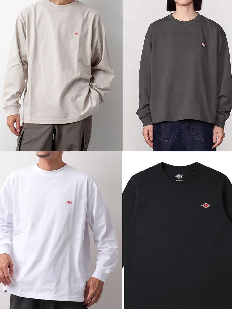Autumn Japanese Style Long Sleeve Cotton T-Shirt – Classic Loose Fit Top