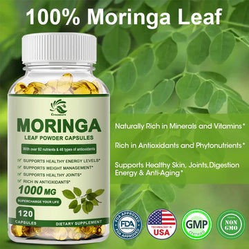 Moringa Extract Capsules - Superfood for Weight Loss, Metabolism & Wellness Support