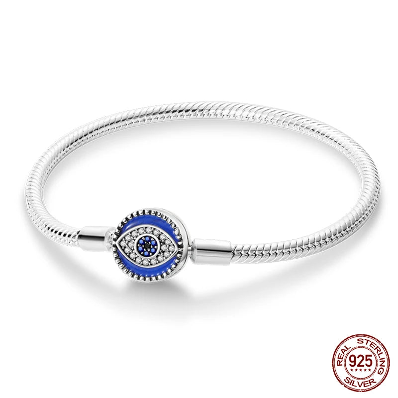 Silver Star Moon Clover Bracelet – DIY Charm Birthday Jewelry