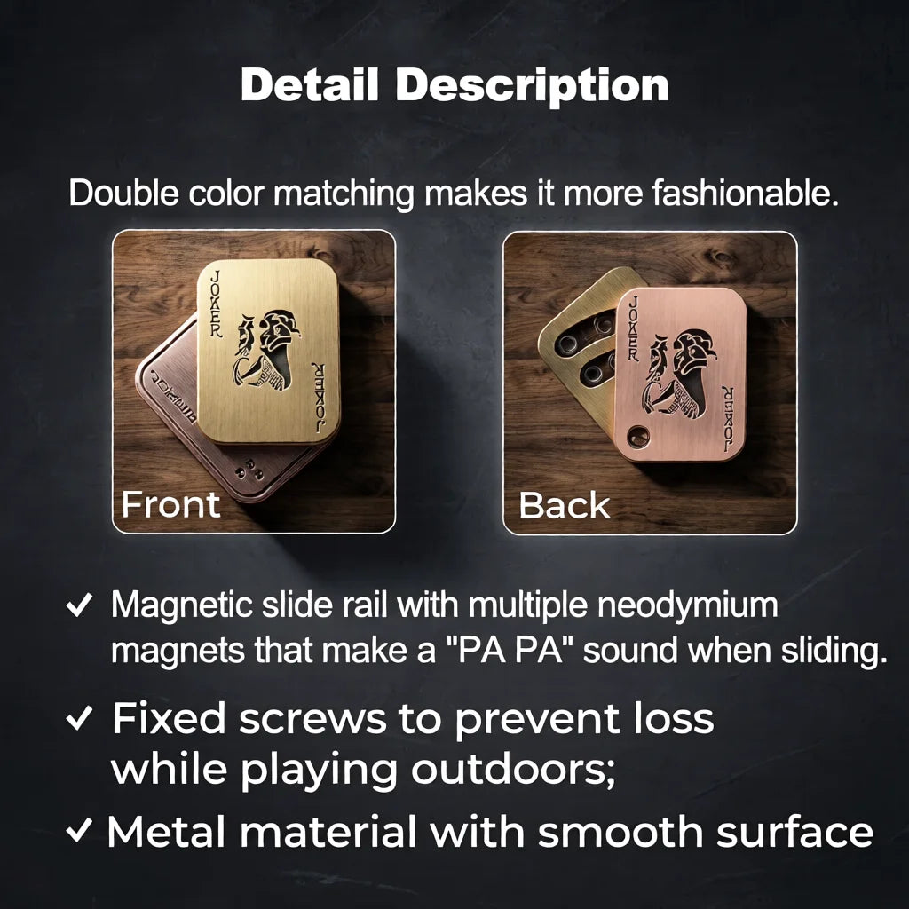 Magnetic EDC Push Slider – Metal Anti-Stress Fidget Toy for Adults