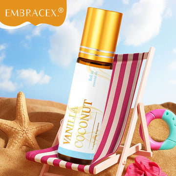 Vanilla Coconut Essential Oil Roller – Perfume & Moisturizing Body Oil (10ml)