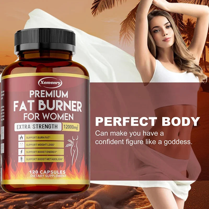 Green Tea Extract Capsules - Natural Fat Burner, Metabolism Booster & Antioxidant