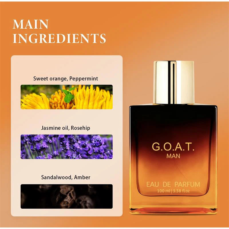 Fresh Sandalwood Vanilla Men's Cologne - Long-Lasting Eau de Parfum for Couples' Dates (50ml/100ml)
