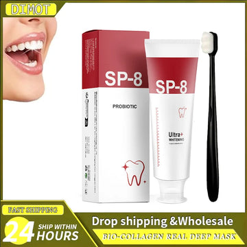 ✨ 36% OFF! SP-8 Probiotic Whitening Toothpaste - Remove Stains, Freshen Breath (120g)