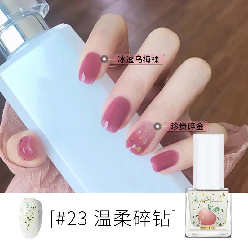Water-Based Peelable Nail Polish - Fast Drying, Odorless, No UV Lamp Needed