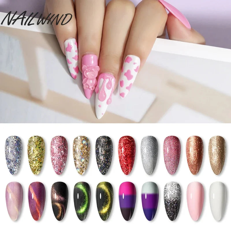 ROSALIND Gel Nail Polish 8ml - Semi-Permanent UV Gel, Solid Color, Salon Quality
