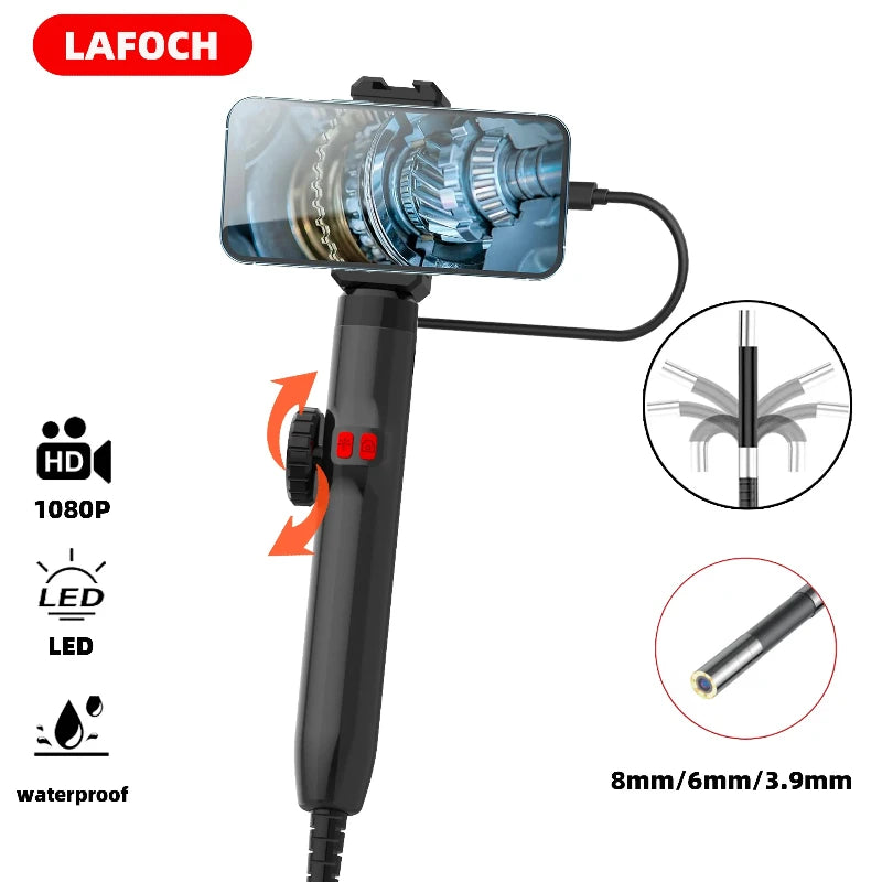 Articulating Endoscope Camera with Light – Phone Compatible