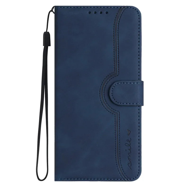 Huawei Wallet Case - Flip Leather Cover with Card Holder & Stand for P Smart, Y Series