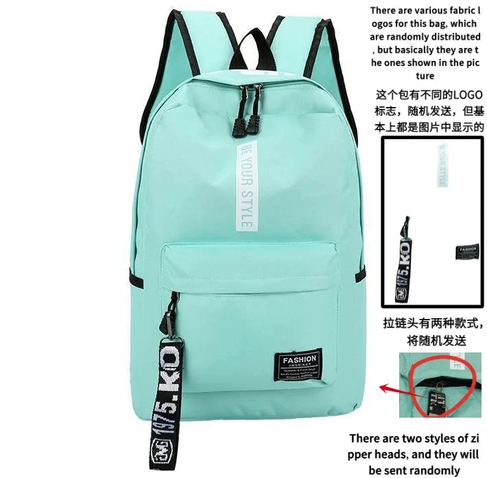 Korean Style Student Backpack - Large Capacity School Bag for Men & Women