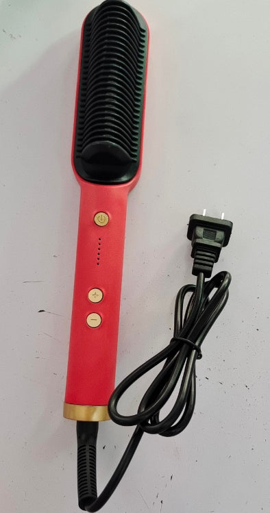 2-in-1 Hair Straightener & Curling Comb – Negative Ion, 10 Heat Settings