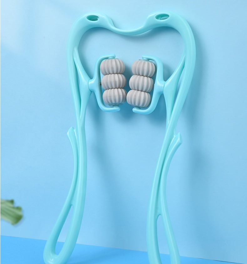 6-Roller Cervical Neck Massager \u2013 Manual Neck, Shoulder & Back Massager
