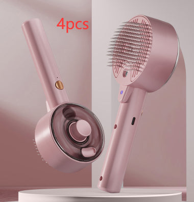 Pet Spray Grooming Comb – UV Sterilization & Mist Brush for Dogs & Cats