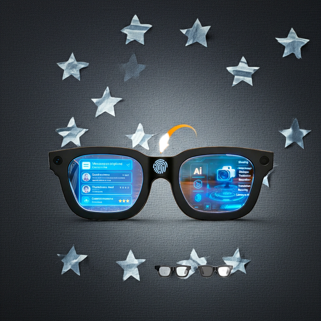 2026 Smart Glasses - AI Translation, HD Camera, Photochromic Lenses, Bluetooth Calls & Music