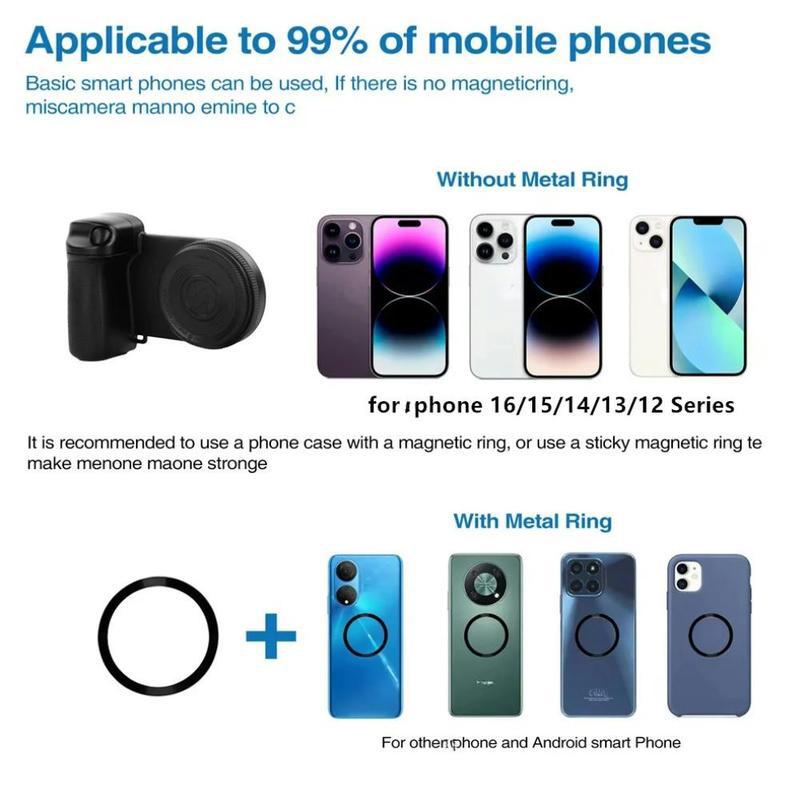 Bluetooth Camera Remote with MagSafe Magnetic Attachment – Wireless Shutter for iPhone Photography