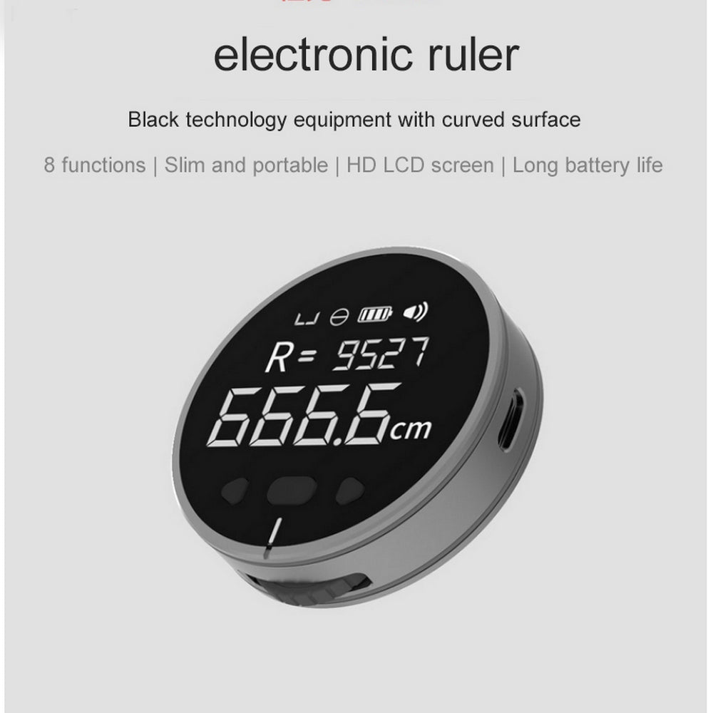 Mini Digital Electronic Measuring Ruler – Portable LCD Tape Measure up to 99M (1 or 2 Pack)